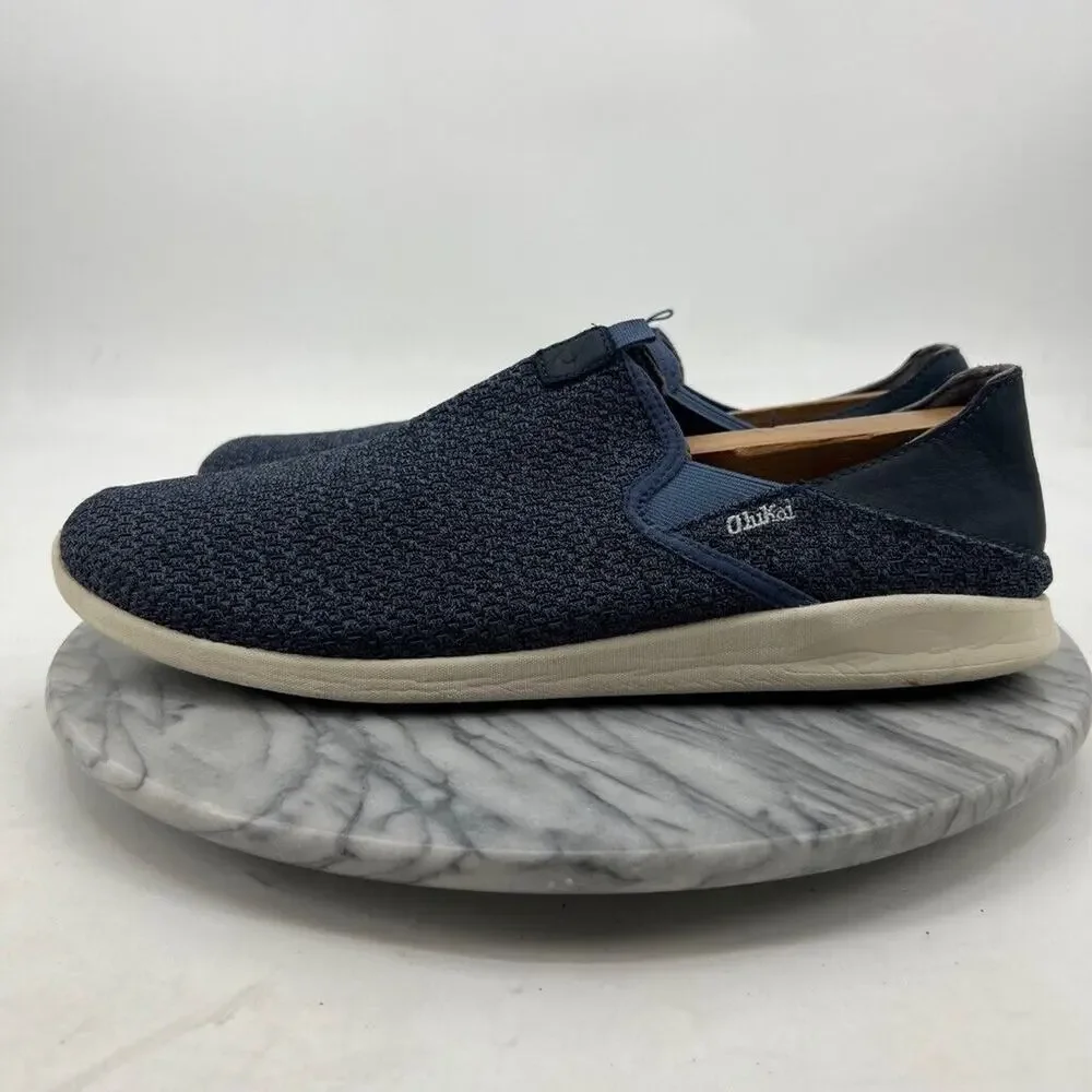 Olukai Mens 13 Shoes Blue Alapa Slip On Low Top Breathable Comfort Beach Loafer‎